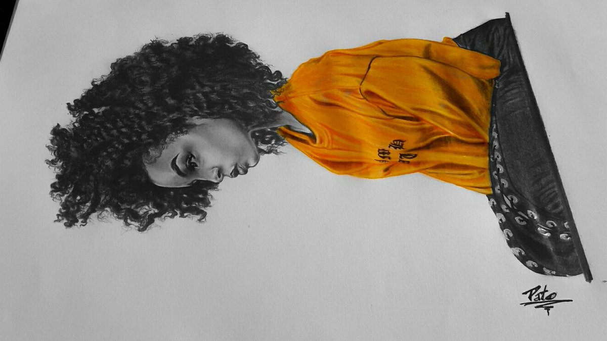 Focus on u 🍁 💛 #pato_art #portrait #portraitdrawing 
#dailyart #drawing #sketch #blackart #artoftheday #blackartist #melaningoddess #melanin #blackgirlmagic #melaninpoppin #afroart #art #art_4share #traditionalsketch #kebetu #galsencreatives #worldofartists #realisticdrawing
