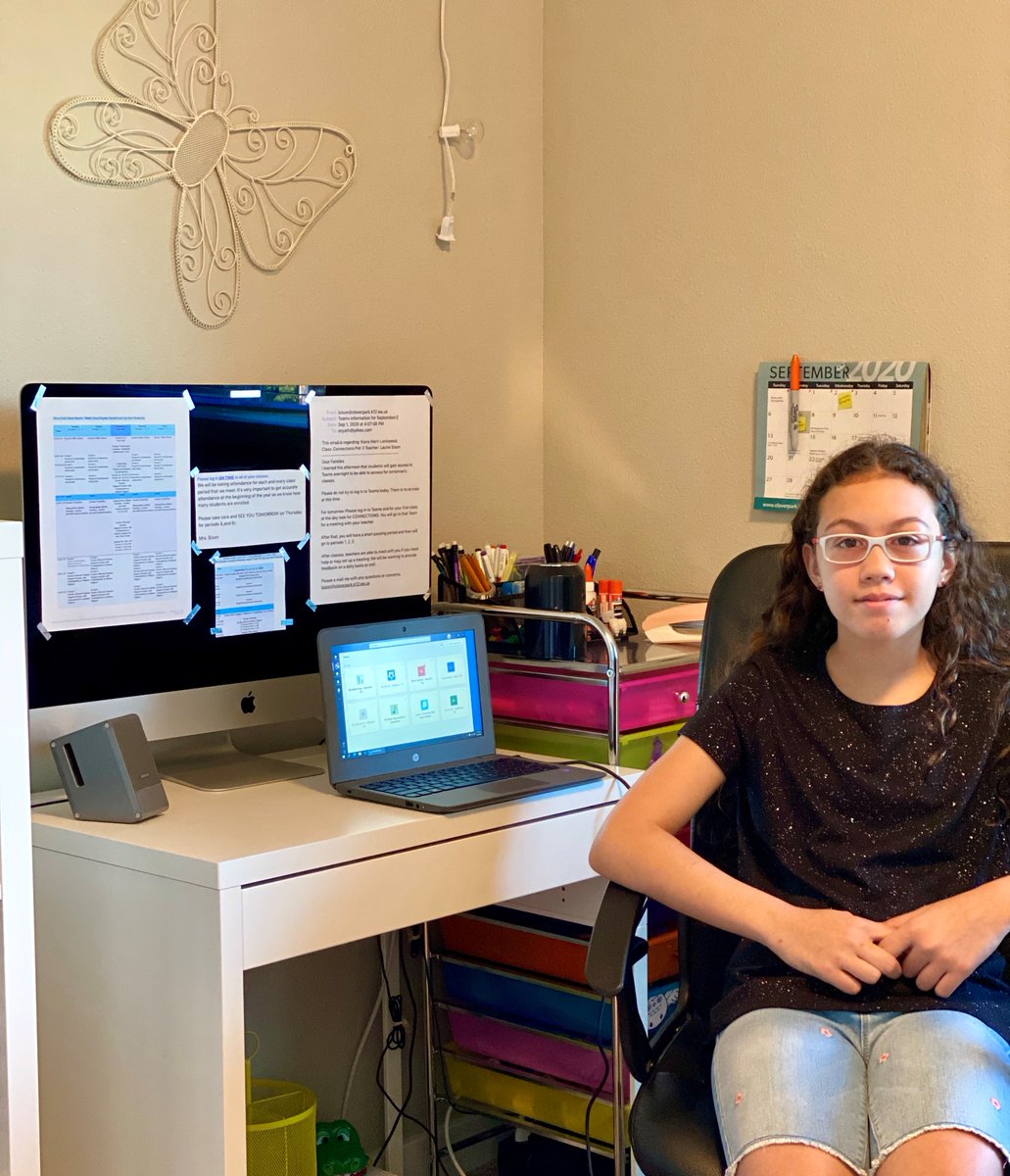 CloverParkSD's tweet photo. Virtual learning is happening in Clover Park School District! These Hudtloff students are getting to work on the first day. We are working to resolve the technical issues for elementary school students as quickly as possible! #CPSDFutureReady #CPSDFirstDay https://t.co/7ZEj44DGgq