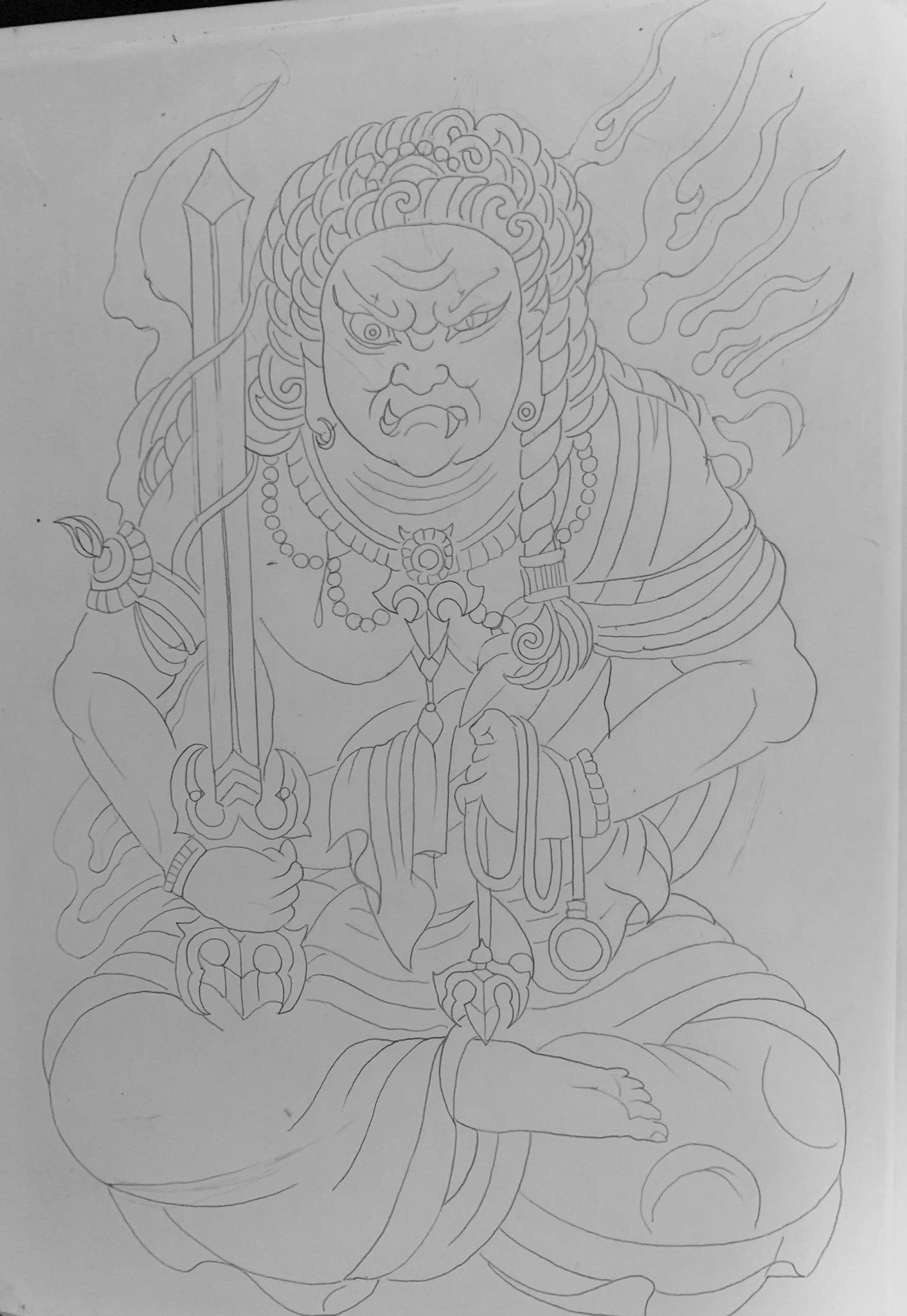 𝔄𝔎ℑℜ𝔄 こんばんは 不動明王 現在進行中です笑 不動明王 現在進行中 模写 絵描きさんと繋がりたい イラスト好きな人と繋がりたい タトゥー好きな人と繋がりたい 刺青好きな人と繋がりたい フォロバ100 和 T Co Opqh3crd8r Twitter