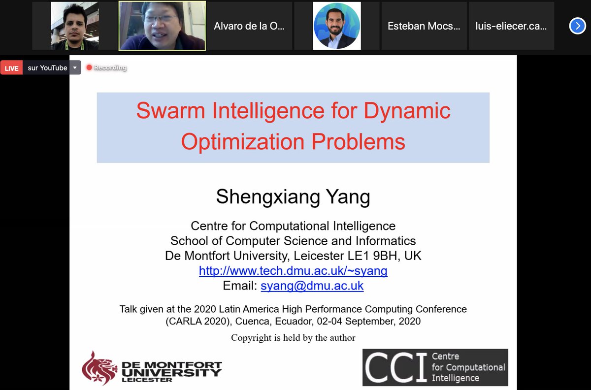 CARLA_Conf's tweet image. In #CARLA2020 #CuencaVirtual is time for Prof. Shengxian Yang . Remeber, you can see the speech in youtu.be/FSA9Pd-fixc (Please, subscribe it)