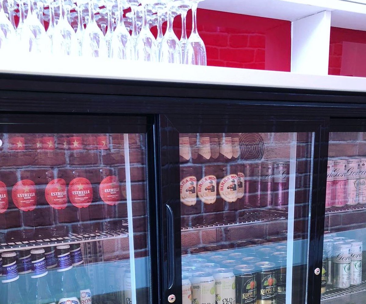 BarringtonJames's tweet photo. We’ve put the BAR in Barrington…LITERALLY! Check out our Vegas themed office bar and drinks fridge! 

Proud to say that all proceeds from bar sales will be donated to our chosen charities! 

#LifeatBJ #BarringtonJames #Recruitment #LifeSciences #NewOffice #OfficeGoals https://t.co/xqUCk1AV89