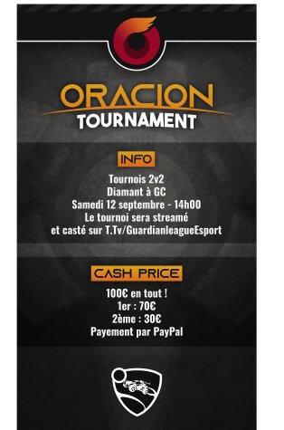 GuardLesport's tweet photo. Bonsoir tout le monde, la GLE© revient pour un nouveau tournoi le 12 septembre à 14h avec un cashprize de 100€ offert par la Oracion.
Cliquer sur le lien pour vous inscrire 😉
https://t.co/Hrx0dRBGxv https://t.co/Bq9NM43TEV