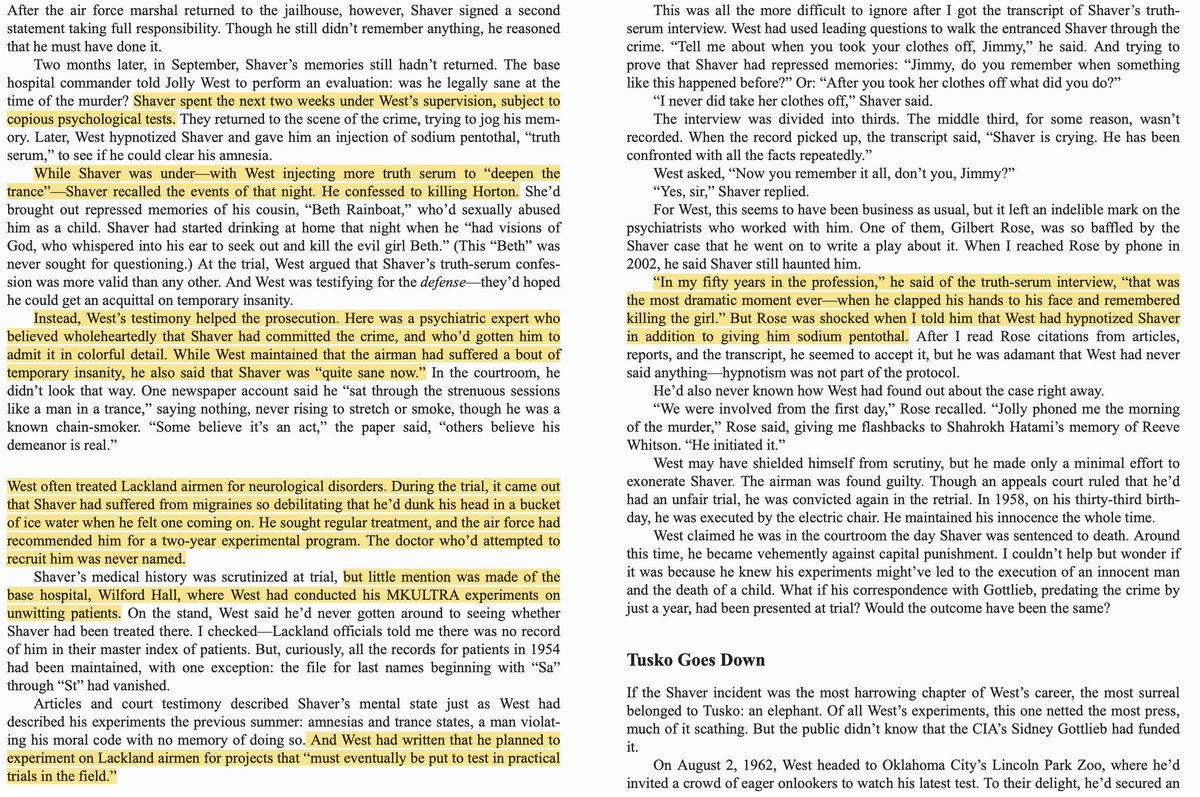 Philip Worchel, the psychologist who led the study, has some  ties to MK-ULTRA too. He conducted psych studies at Lackland AFB while the notorious Louis "Jolly" West was head of psychiatry there and doing MK-ULTRA experiments on unwitting subjects. 30/  https://twitter.com/DabSquad_Slank/status/1137504018165587968