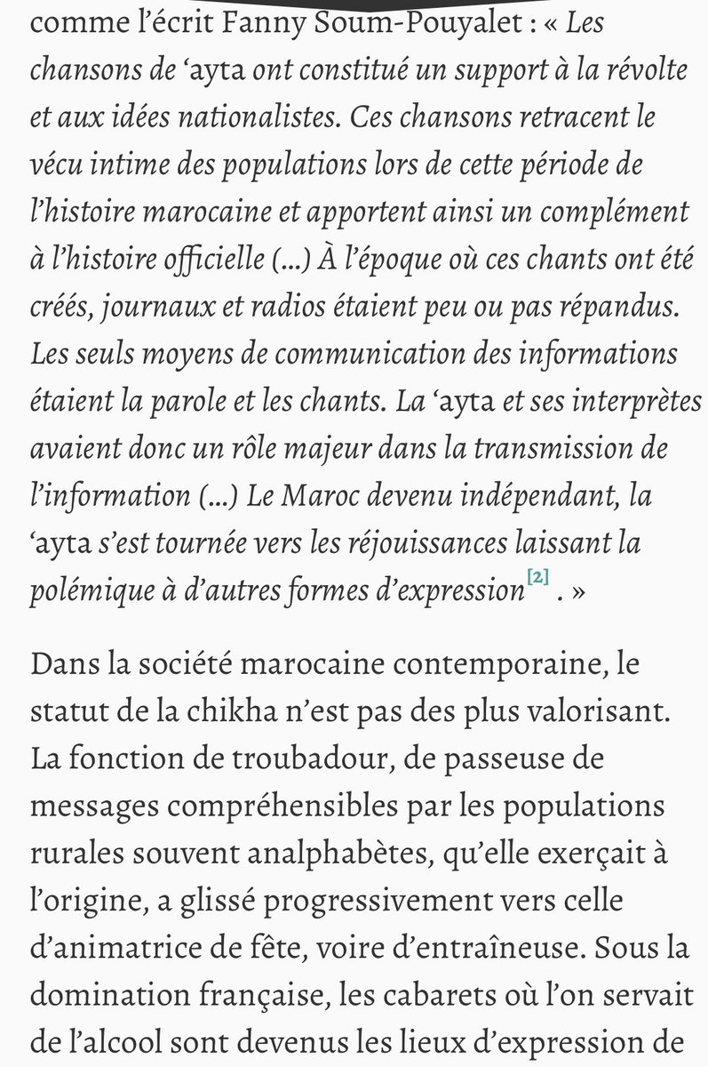 Son surnom le plus connu est « kharboucha», celui-ci signifie « l’égratignée » en référence aux nombreuses traces sur son visage dû à la variole et ses nombreuses tâches de rousseurs. C’était une chanteuse (sheikha) plus précisément connue pour un style musical « el aita »