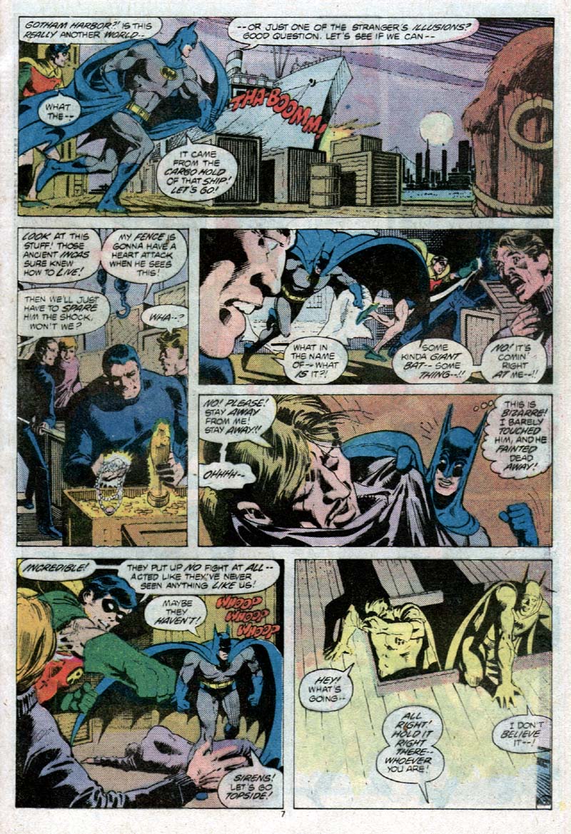 This other world Batman is sent is strange for one Batman is shocking to this earth no one has seen anyone like him, and none of the crooks are prepared for something like him.