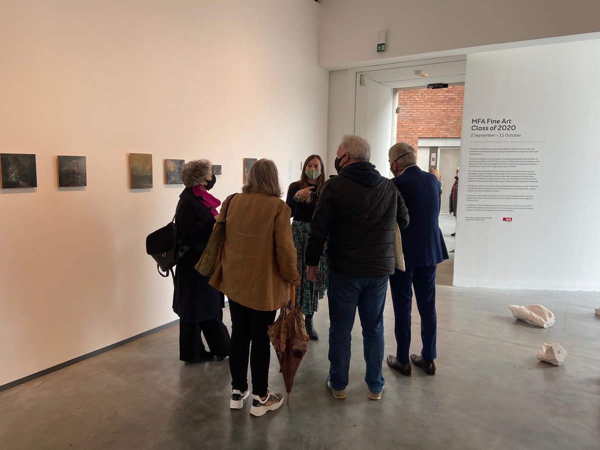Infheistiú don todhchaí. Amazing artwork on show from graduate &amp; masters students at Belfast Art School in <a href="/TheMACBelfast/">Metropolitan Arts Centre</a> &amp; <a href="/BelfastExposed/">Belfast Exposed</a> Visiting with Acquisitions Panel from <a href="/ArtsCouncilNI/">Arts Council of Northern Ireland</a> Particularly moved by work of Aoife Herrity &amp; <a href="/XanthePhoto/">Xanthe</a> 🙌🙌👏👏🎨🥊