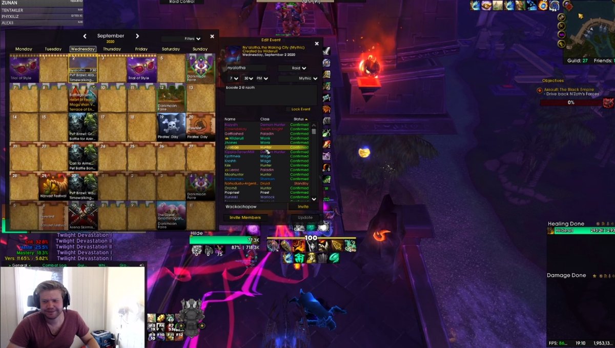 FraggleneWoW's tweet photo. Hilde er live, mythic Ny'Alotha boostraid skjer nu! Sjekk han ut på; https://t.co/zzwCVxI6JX https://t.co/cN8aP9lbmQ