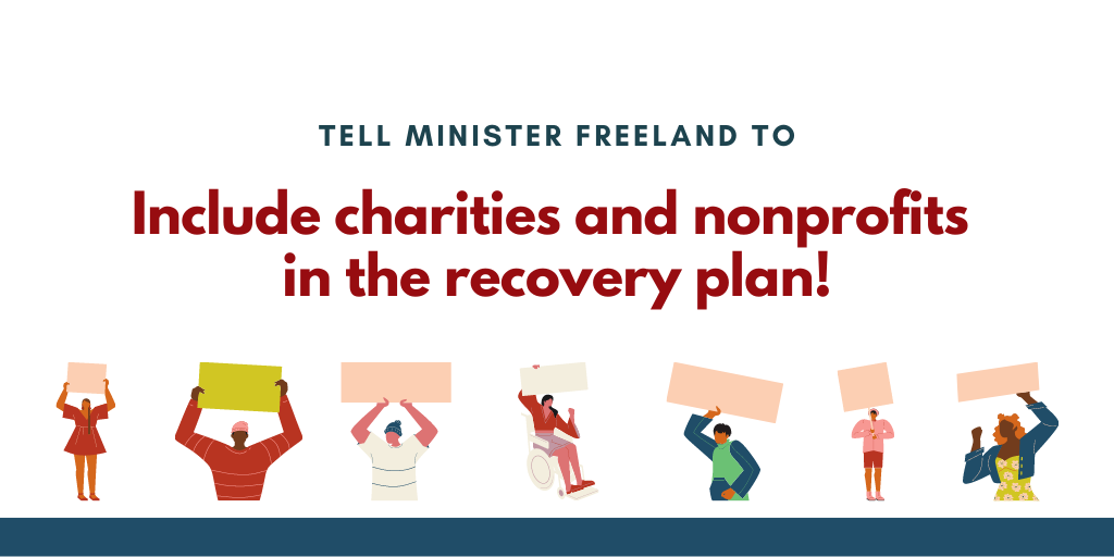 ImagineCanada's tweet photo. On Sep. 23, the federal gov will lay out its recovery plan through a Speech from the Throne. We need to ensure that Finance Minister @cafreeland hears from us on the crucial role that the sector can play in the recovery. Send your letter today: https://t.co/JVpJQowl9M https://t.co/n5KO5eKCH5
