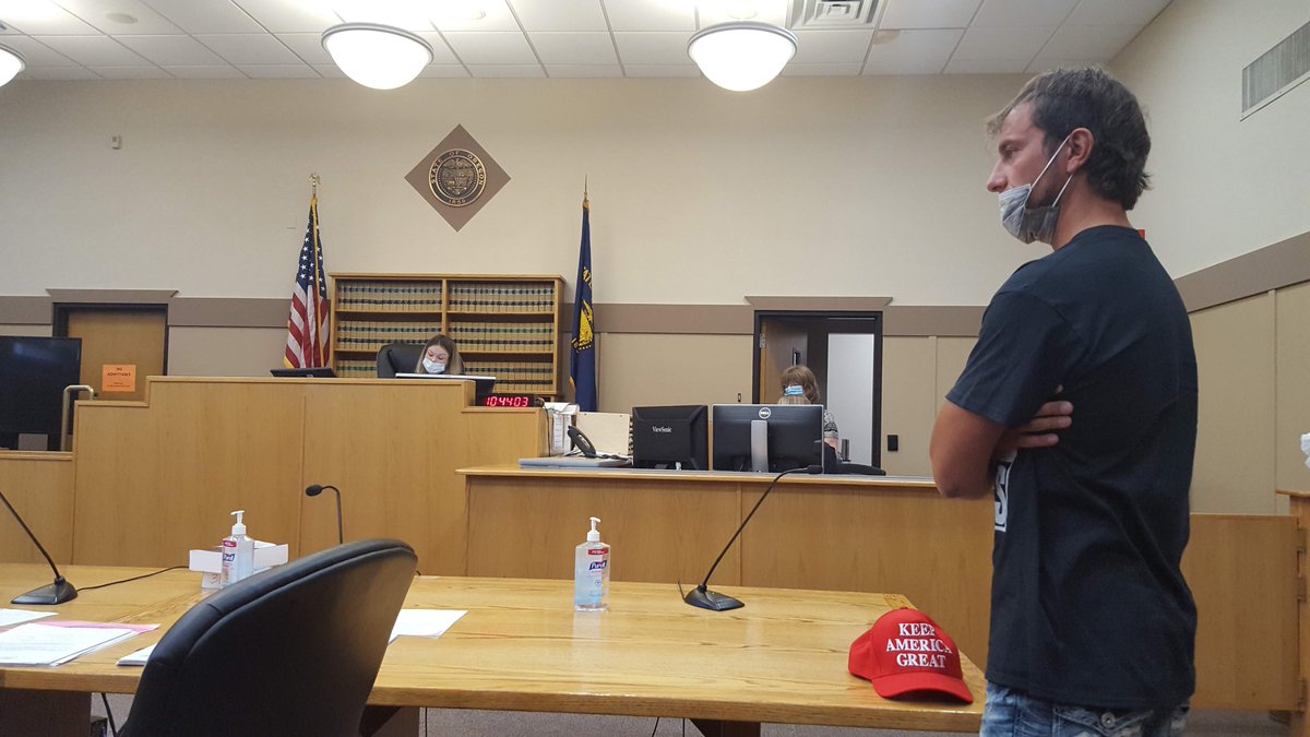 Gennadiy Kachankov suggested they may be pursuing legal action against the county (“We’re going after this town, straight up,” he said). He pleaded not guilty and left the court saying, “God bless you guys, all. Vote Trump,”