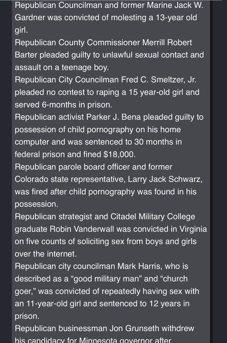 4632-Republican director of the “Young Republican Federation” Nicholas Elizondo molested his 6-year old daughter and was sentenced to six years in prison.…Q