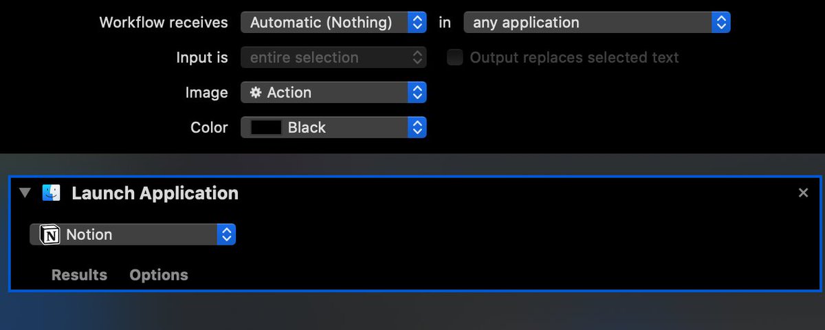 Mac <a href="/notion/">Notion</a> pro tip I've been using for a while and quite like: Make a launch script with Automator, then assign it a global Keyboard shortcut to launch/show the app from anywhere. 

I set mine to CMD + OPT + CTRL + N

credit: some combo googling.