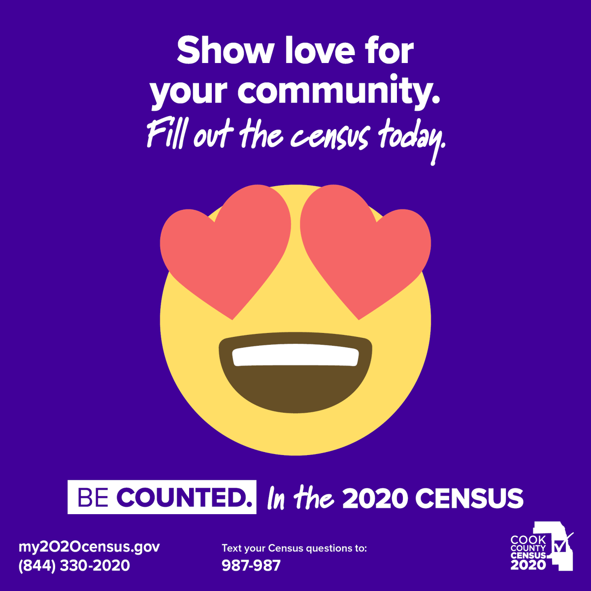 CookEnviro's tweet image. The Census Bureau is sending out a final reminder to fill out your #2020Census! Did one show up in your mailbox? Either way, head to 2020Census.gov to make sure you #GetCounted. #MakeILCount #ILCountMeIn2020