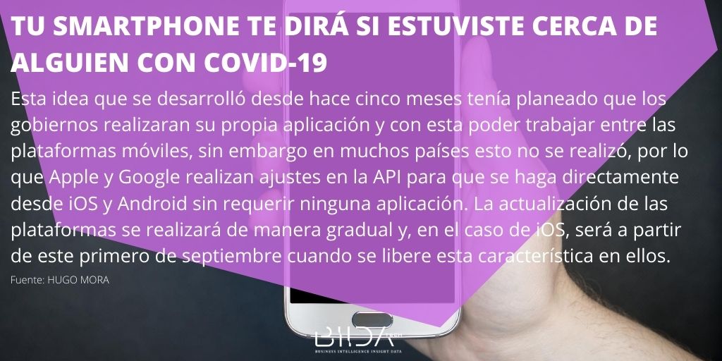 BiidaTechnology's tweet photo. Tu smartphone te dirá si estuviste cerca de alguien con COVID-19.
.
.
.
#biidatechnology #technology #newtechnology #technologies  #smartphone #plataformasmoviles #iOS #covid19 #Android #Android6.0.
.
.
.
https://t.co/8ItBXWPRJM https://t.co/XR4CiVpzZD