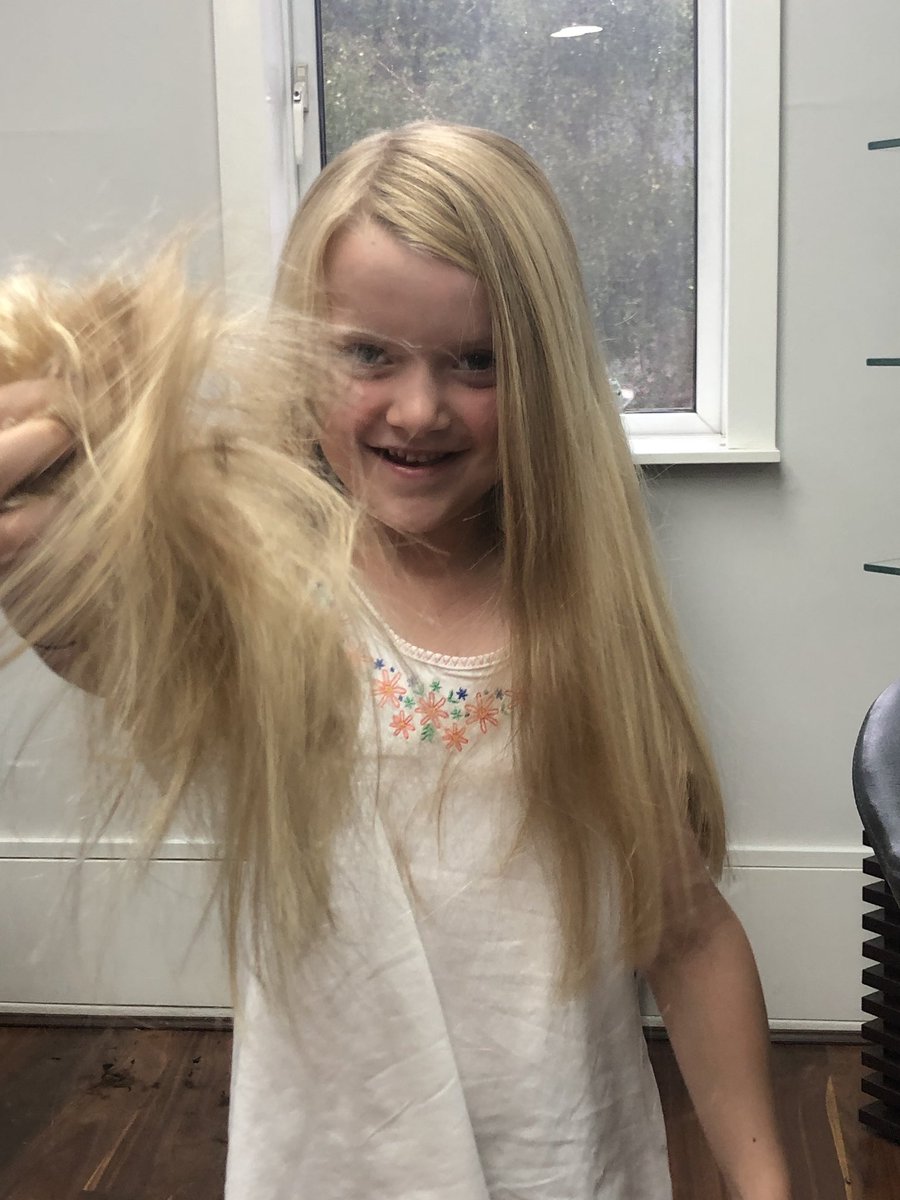 hbilly1990's tweet photo. I never thought I would see the day she agrees to have her lovely hair cut!! Ready for yr2 6inches lighter!!! https://t.co/qdvl3Y7BzC