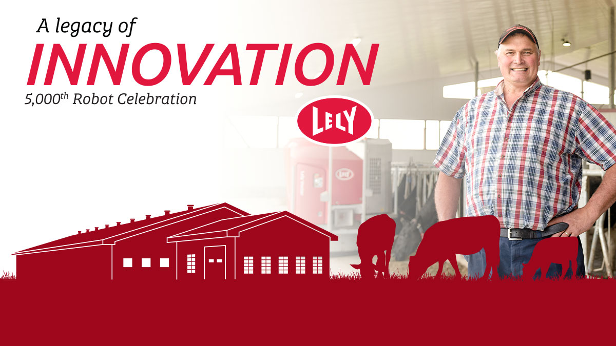Lely NA is celebrating the installation of our 5,000th Lely Astronaut and the farmers who got us here with a limited-time offer! Learn about the exciting opportunity to save on both the Lely Astronaut A5 and Lely Vector with our $5,000 discount: bit.ly/3hNLxnw