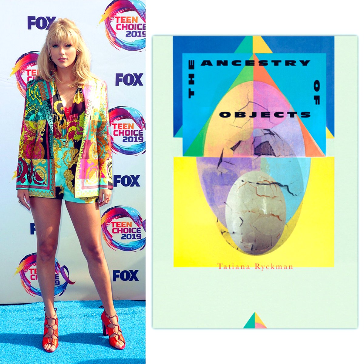 Preorder Books / Taylor Swift as           Our BooksTatiana Ryckman’s The Ancestry of Objects (Deep Vellum):  http://deepvellum.org/product/the-ancestry-of-objects/Taylor Swift as The Ancestry of            Objects