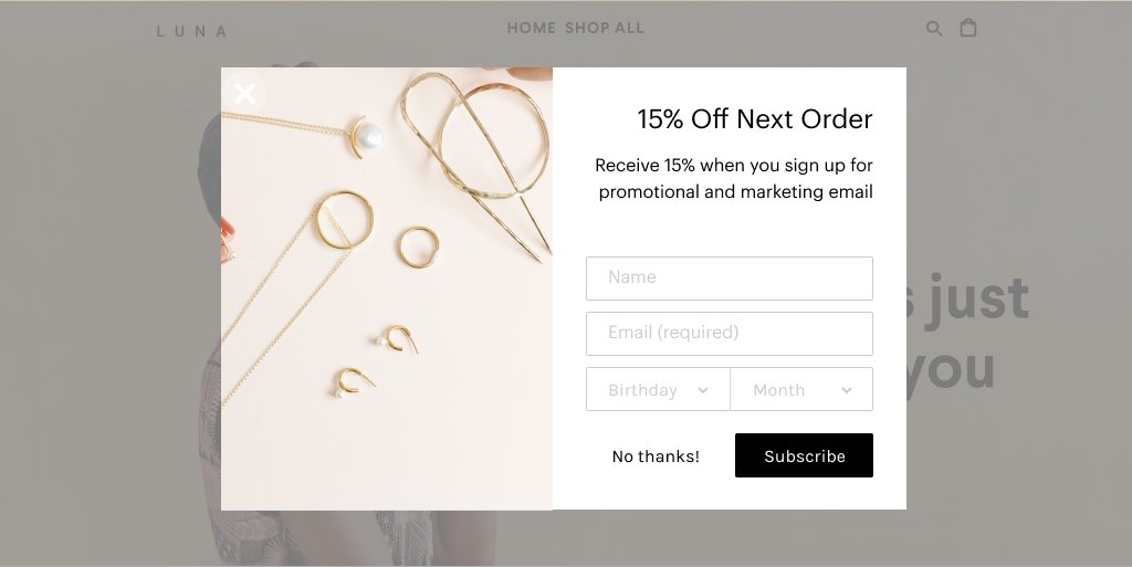 Popup banners are an easy way to promote sales and encourage email signups during holidays like Labor Day. Learn more here: squareup.com/help//article/…