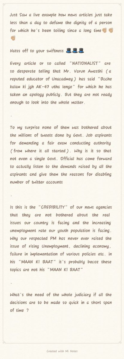 varunsingla4610's tweet image. #Speakup #SpeakUpForSSCRailwaysStudents
#Examreforms
Sincere Apology