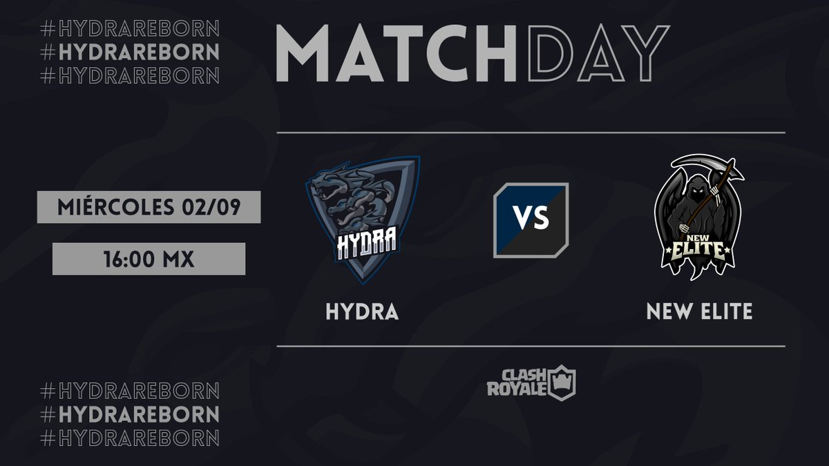 HydraCR_'s tweet photo. #CR | ¡MATCHDAY!

En punto de las 16:00 🇲🇽 disputaremos nuestro primer encuentro de los octavos de final de la @UefaClash en contra de los chicos de @NewElitePR. Esperamos conseguir la victoria, y tener ventaja para el partido de vuelta. ¡Vamos con todo! 🔥

#HydraReborn https://t.co/MwOXpkTHlW