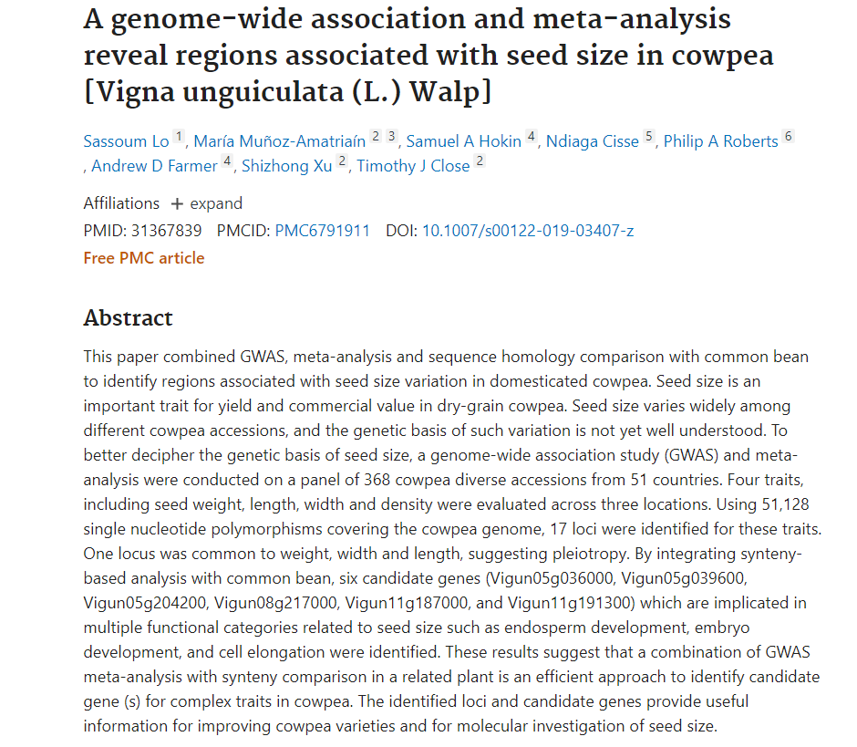 losouma's tweet image. #PlantBio20

Plant Bioinformatic resources
More tools from the Legume Information System
Check out the preview version of the ZBrowse for Comparative GWAS Visualization
dev.lis.ncgr.org:50003/en/blog/2020/0…

Cowpea dataset from Lo et al. is nicely featured there ☺️☺️

#LovePulses #BigDatainAg