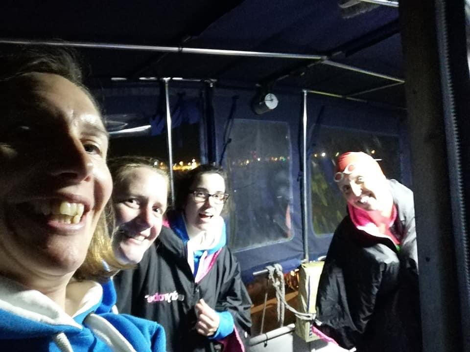 RicksSwim's tweet photo. A Few snaps from Rick’s Ladies record breaking channel swim today .
They did it . Medley relay across the English channel and Made history ..
The ladies finished in 12:17 smack bang on Cap Gris Nez due #channelswimming #bigrickschicks #channelswimrecord #sharetheswimlove https://t.co/yBQ4shza45