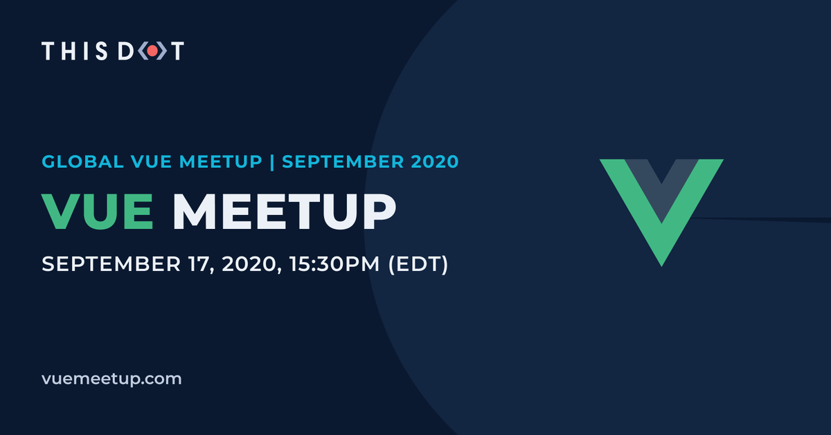 This Dot Media (@thisdotmedia) on Twitter photo ANNOUNCEMENT 📣 Another #Vue Meetup is happening September 17th at 3:30pm EDT.
Ready to learn about NativeScript-Vue w/ <a href="/igor_randj/">Igor Randjelovic</a> or how to build HTML email with #VueJS ft. <a href="/TraceyHolinka/">Tracey Holinka</a> Here's your chance!
Head to the link to reserve your spot 👉 buff.ly/32ybPSt ANNOUNCEMENT 📣 Another #Vue Meetup is happening September 17th at 3:30pm EDT.
Ready to learn about NativeScript-Vue w/ <a href="/igor_randj/">Igor Randjelovic</a> or how to build HTML email with #VueJS ft. <a href="/TraceyHolinka/">Tracey Holinka</a> Here's your chance!
Head to the link to reserve your spot 👉 buff.ly/32ybPSt