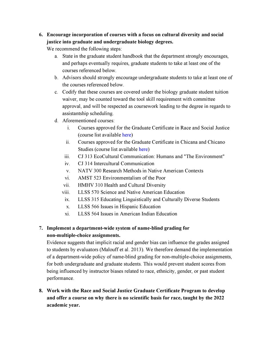 In 2018,  @UNM Biology’s graduate student body was 78% white. No Black individuals and only two Native Americans received UNM Bio graduate degrees btw 2014 and 2018. Additionally, UNM Bio has no Indigenous or Black and very few Hispanic faculty. (3/5) #diversitymatters