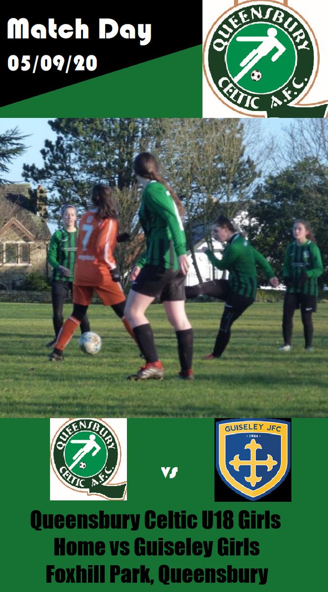 Our next game is at home this Saturday to Guiseley Girls U18s, 10am kickoff and spectators welcome! It's the last game of our pre-season before we get into the full season next week, and we'll hope to finish it with another strong performance #qcfc