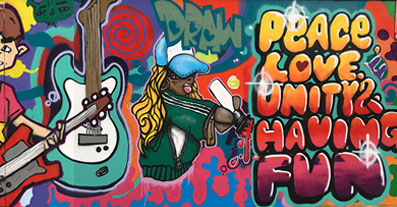 brightdome's tweet image. Big love and thanks to @SinnaOne and the good folk from @BtnYouth &amp;amp; @artinmindbright for painting this awesome mural on our hoardings at New Rd.

We asked what young people thought of arts and culture in Brighton their response was ‘We are arts and culture in Brighton!’