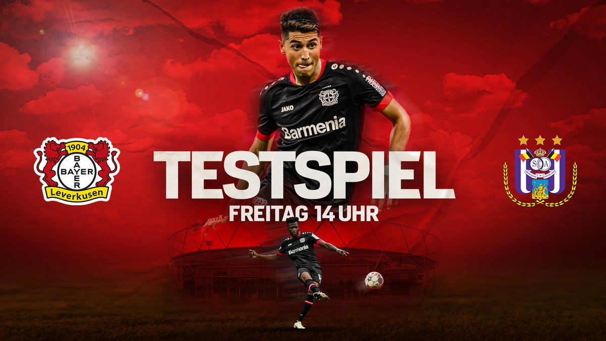 bayer04fussball's tweet photo. ☝️ Freitag LIVE: Die #Werkself empfängt den @rscanderlecht zum Testspiel in der #BayArena! 

🗓 Freitag, 4. September 2020
⏰ 14 Uhr 
📺 #YouTube und Bayer 04-TV  

🔜 #B04RSC | #Bayer04 https://t.co/waKprnUVXg