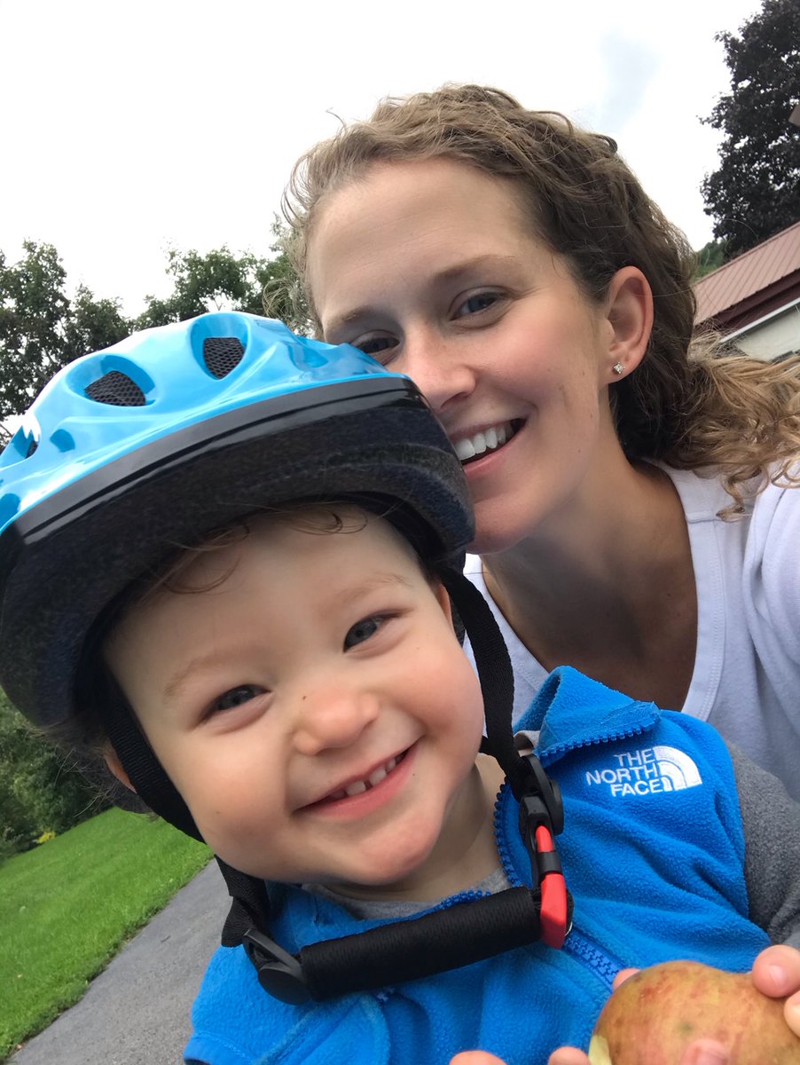 UticaBiology's tweet photo. UC Bio's Dr. Rockefeller (and son, Nolan) walk and bike a mile for unity! #UCommUNITY https://t.co/xAH97ZfHvq