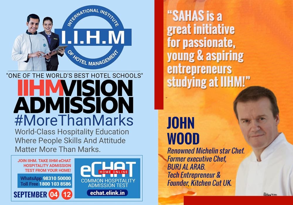 IIHMHOTELSCHOOL's tweet photo. @BurjAlArab Former Executive Chef &amp; @Kitchen_CUT Founder, John Wood, praises IIHM for its outstanding effort through #SAHAS to encourage young aspiring #entrepreneurs to earn #MoreThanMarks.

Join IIHM. Register for eChat: https://t.co/IQjWdUcvrg

#IIHMOnlineEntranceTest

(V) https://t.co/PmOZszmkyf
