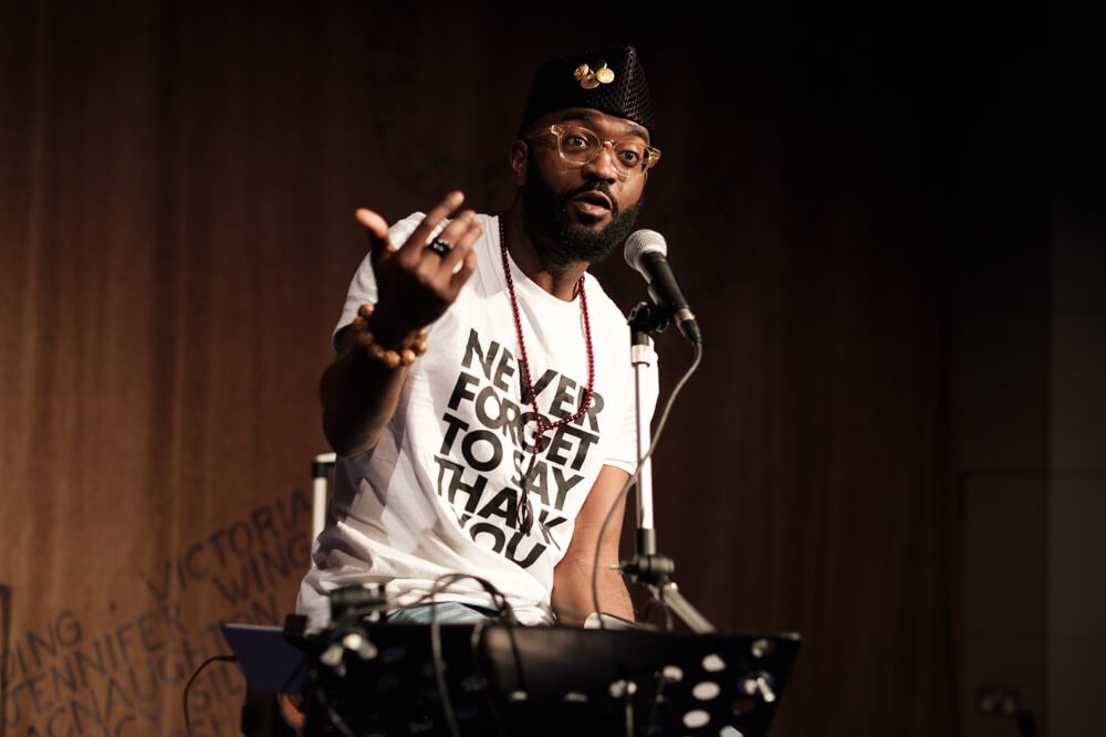 An evening with an immigrant by  @InuaEllams Inua tells his story of escaping fundamentalist Islam, experiencing prejudice and friendship in Dublin and drinking wine with the Queen. Showing at  @_bridgetheatre from 18 September, tickets from £10 https://bit.ly/3hTcvu2 