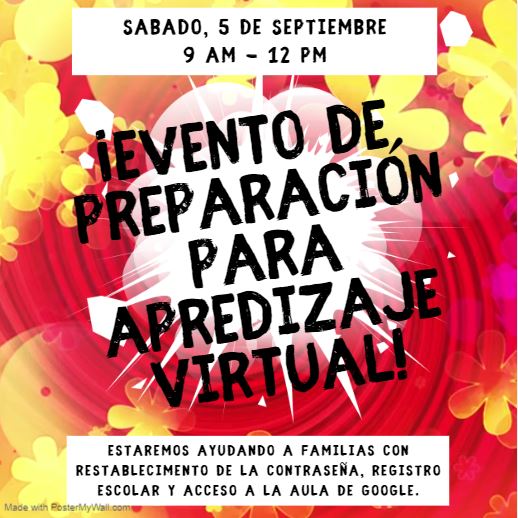 DMcRaeFWISD's tweet photo. Parents, D. McRae will be open this Saturday to provide any Virtual Support you need. We will support you in registering your students, password reset, Google Classroom, and more! If you need help, we are here! #Weareinthistogether #ReadytogoLive #FWISD @auraangel05 @penaraul https://t.co/wvFgA9JZ91