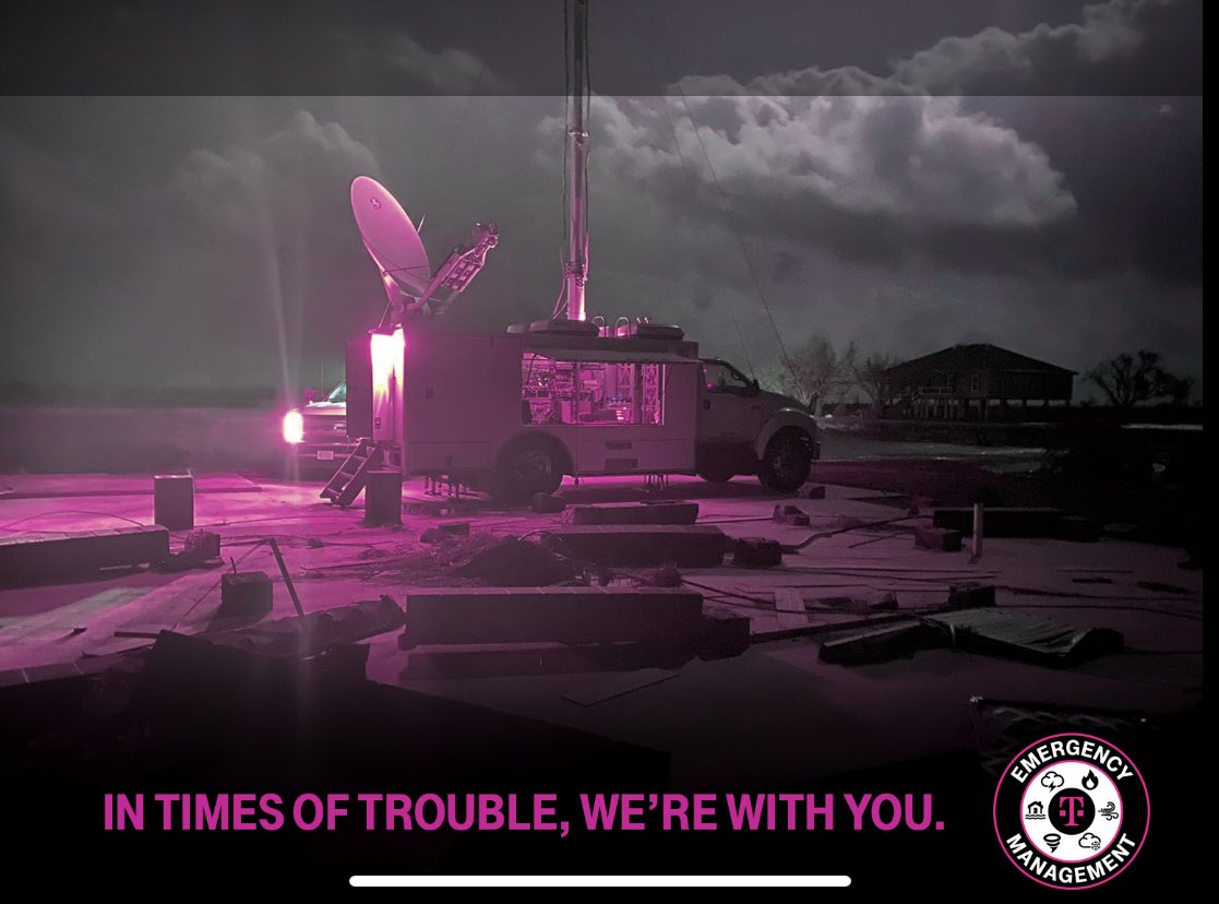 #Hurricane_Laura_Response Grateful for the long hours and tremendous effort put in by the T-Mobile team providing critical service when our customers need it most. <a href="/TonyGrat2/">Tony Grat</a> @VSBking <a href="/brand_york/">Brandon York</a> <a href="/NevilleRay/">Neville Ray</a> ⁦⁦<a href="/UlfEwaldsson/">Ulf Ewaldsson</a>⁩
