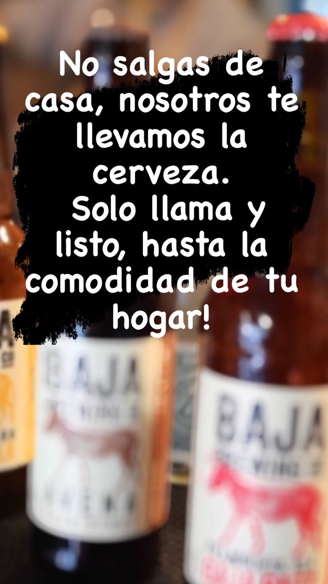 Quédate en casa, nosotros te lleva tu cerveza hasta tu casa.
#followthedonkey #SomosBaja
#UnaBajaParaTodos #cervezamexicana #CervezaArtesanal  #beerdream #beer #cerveza #ConsumeLocal #consumelocalmx  #YoTomoArtesanal #quedateencasa #mespatrio #septiembre #consumelocalmx