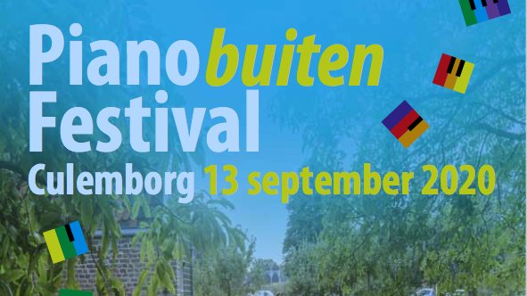 13 september speelt het Rembrandt Frerichs Trio in de boomgaard van het Weeshuis - een prachtige plek tussen stadsmuur en singel! 

Tip: combineer met een bezoek aan ons mooie museum! weeshuismuseum.nl 

Aanmelden en complete programma festival: pianoculemborg.nl