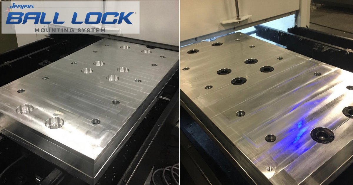JergensInc's tweet photo. Ball Lock® Mounting System for quick change capabilities even at the subplate level! Check out our online selector guides to get started today: https://t.co/4SrX96Lw4Y #Workholding #SetUpReduction #JergensWorkholding #LeanManufacturing https://t.co/uwa67qNFBQ