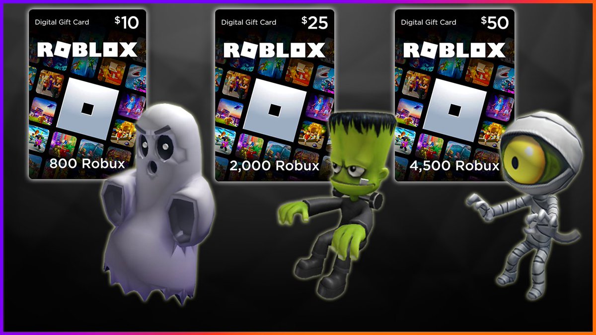 Lily on X: These are the new avatar items you get when you buy Roblox gift  cards online from 👻 If you are buying robux this month, please  consider supporting me and