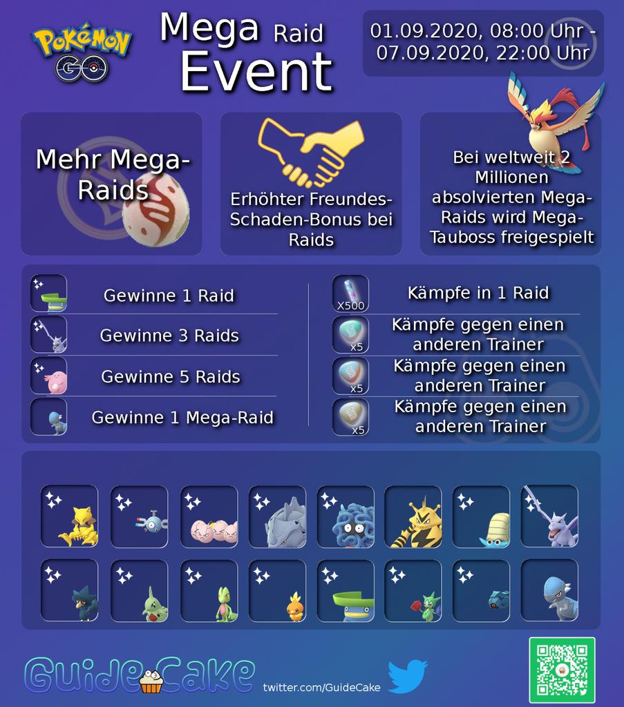 GuideCake's tweet image. 🧁🧁🧁🧁🧁🧁🧁🧁🧁🧁🧁🧁🧁
Das Event zu den Mega-Raids ist im vollem Gange... wir erfolgreich wart ihr bisher?
🧁🧁🧁🧁🧁🧁🧁🧁🧁🧁🧁🧁🧁

#PokemonGoDE #PokemonGo #ShinyCheck