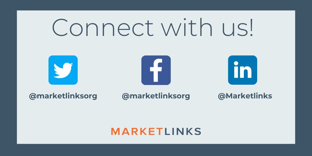 marketlinksorg's tweet image. Let's stay connected 👍 Connect with Marketlinks on all our platforms for blogs, resources, and events about #marketbased solutions for development!