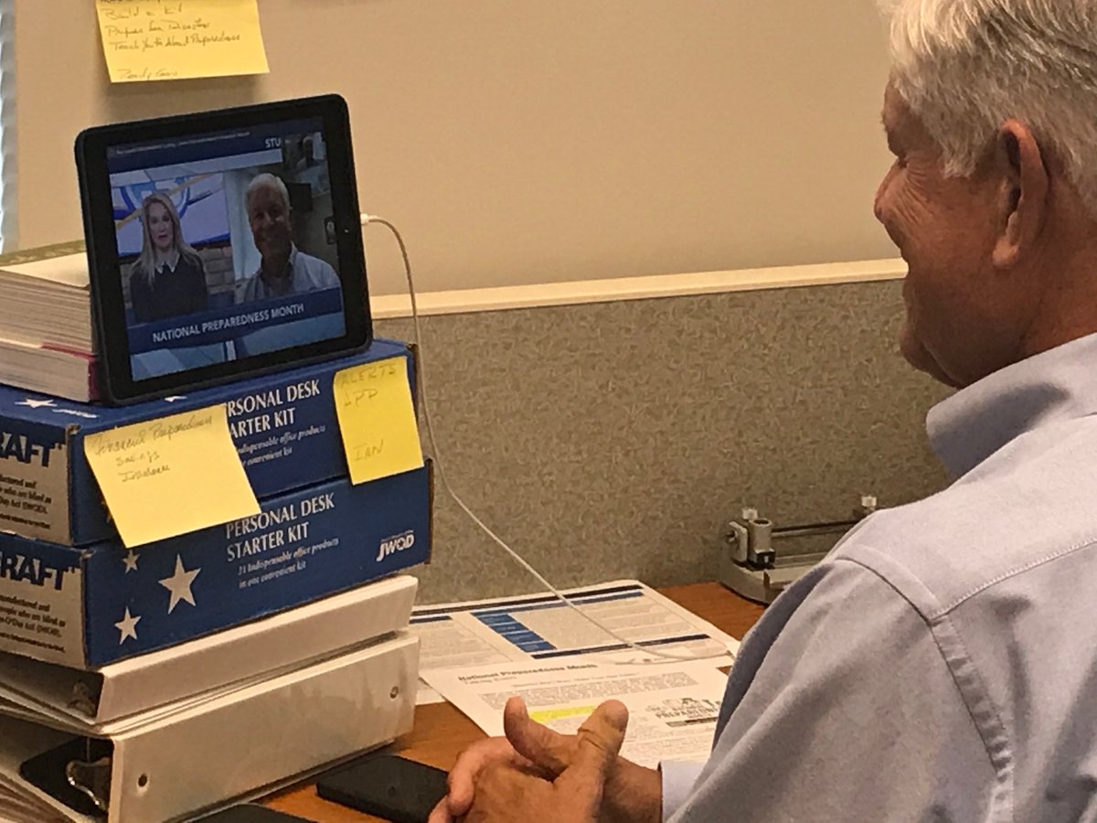 #COVID19 has made all of us shift how we communicate with others. Here's a behind the scenes look at our team hosting a virtual media tour for National Preparedness Month to help people know why it's important to prepare for disasters.

#DisastersDontWait
ready.gov/september