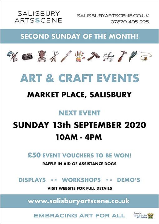 #SalisburyHour Not long to go now. Why not come on down to the marketplace in #Salisbury on Sunday 13th September between 10am and 4pm and take a look at all the fantastic artists. salisburyartscene.co.uk