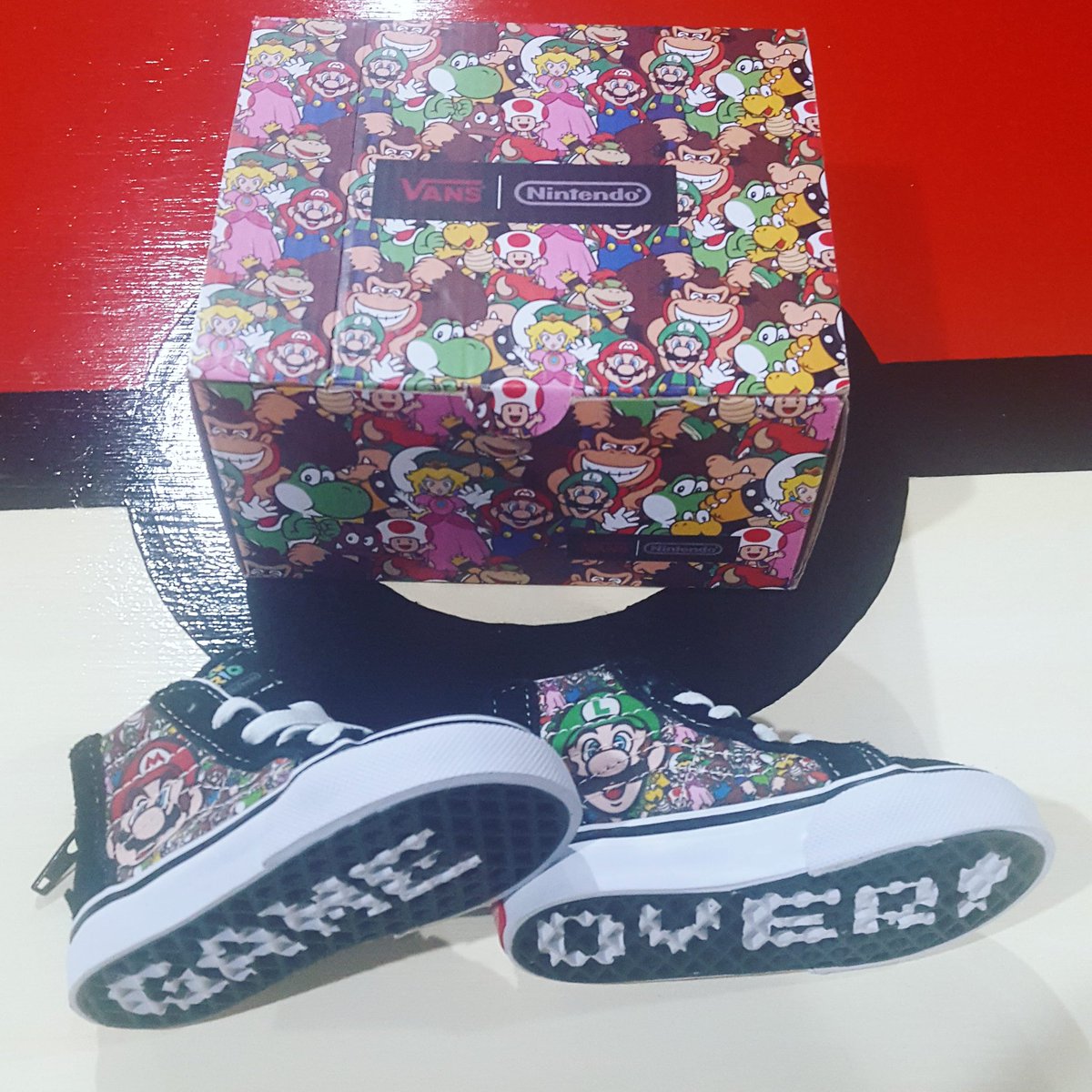 CollectNintendo's tweet photo. Vans Nintendo shoes found locally for $30 and I couldn't pass them up! I hope they fit my nephew because if not we'll be waiting a few years for these sweet kicks to be worn
#vans #nintendo #vansnintendo #nintendoshoes #SuperMario #mario #luigi #gameover #NintendoCollecting https://t.co/nbZgO6RS7t