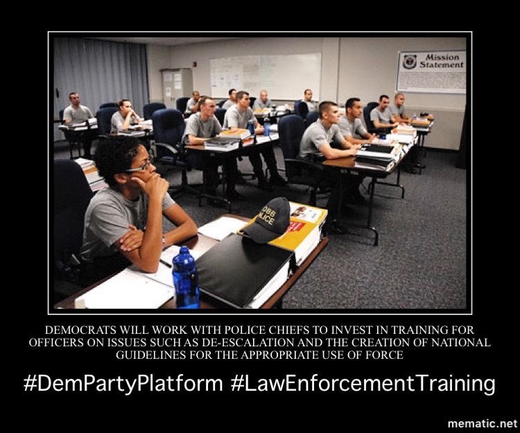 Dems believe we need to overhaul the criminal justice system from top to bottom. It is unacceptable that millions of people in our country have good reason to fear they may lose their lives in a routine traffic stop, or while standing on a street corner..6/16  #DemPartyPlatform