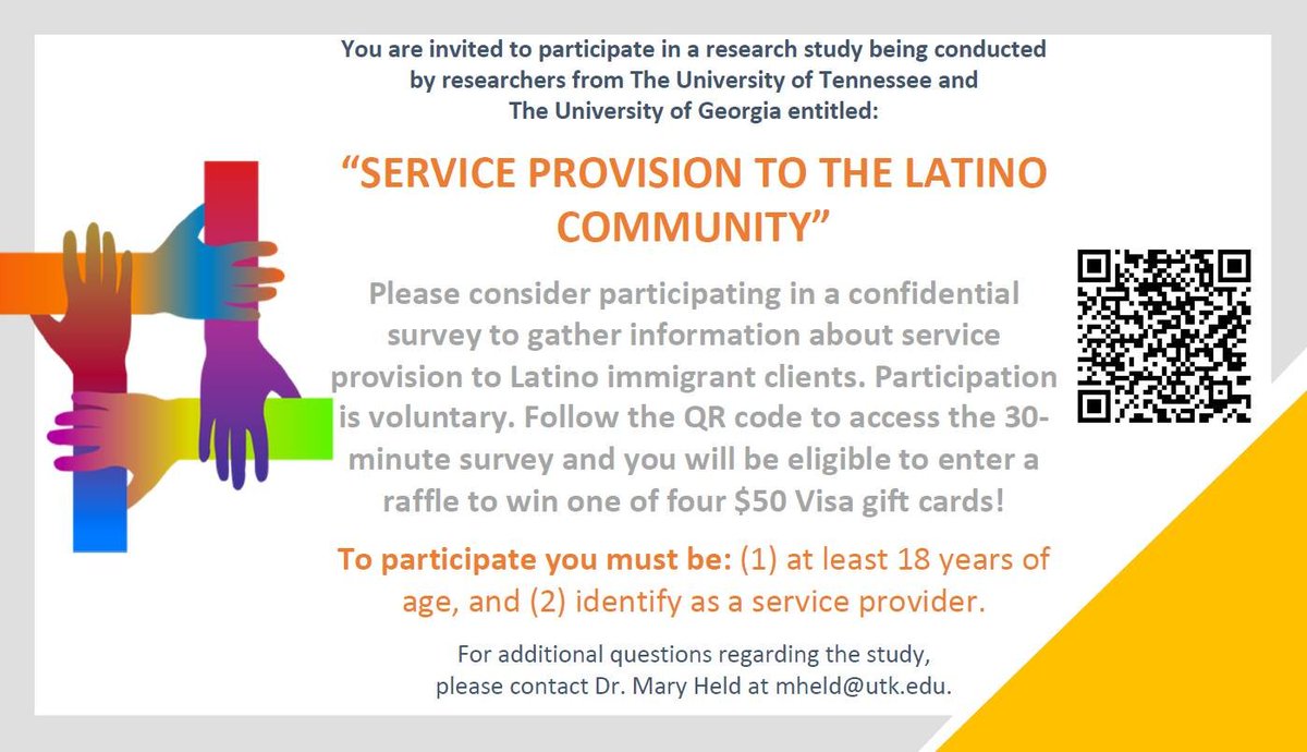 If you work in the field of social services, education, counseling, health care, or legal services, your opinion matters! Please take this anonymous survey,ugeorgia.ca1.qualtrics.com/jfe/form/SV_bd…, on service provision to Latino immigrants during the immigrant enforcement context and COVID-19.