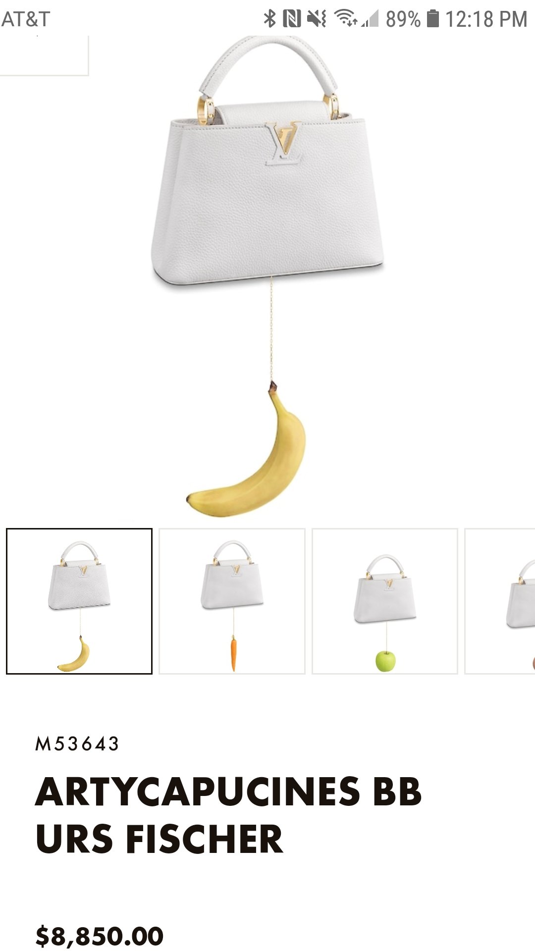 Yena Han в X: „This is the only Louis Vuitton bag I will be accepting. It  comes with a fake banana, carrot, egg, mushroom, apple, and strawberry so  you can choose which