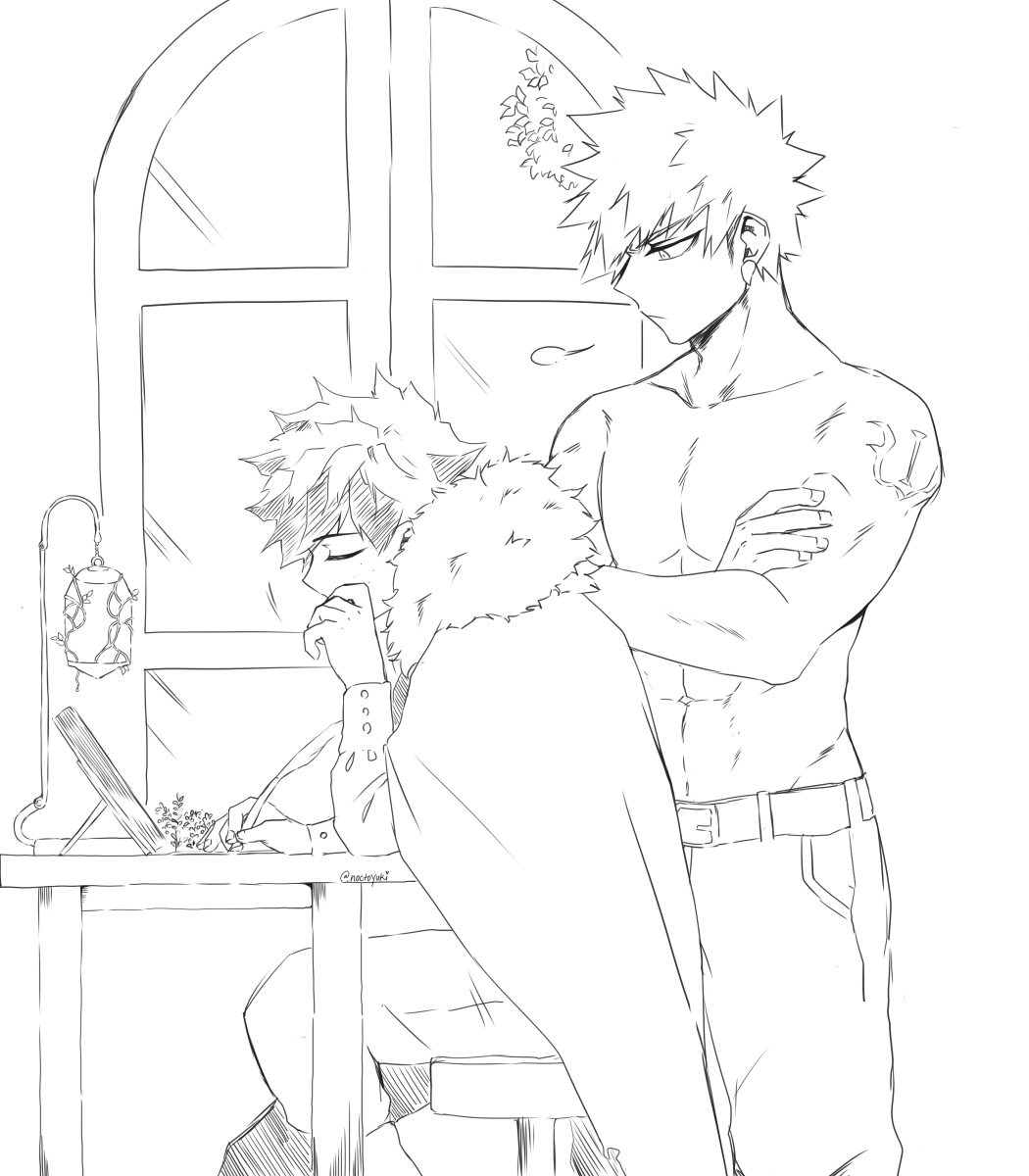tilly reminded me of fantasy bkdk and I tried sketching them from memory. I might got some details wrong/forgot a lot of things but yeah....fantasy au 