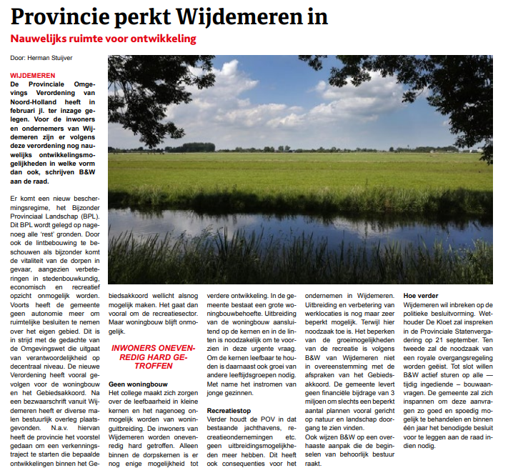 fritsdenhartog's tweet photo. Lokale journalistiek is belangrijk, zeker in Wijdemeren, maar om een brief van een ambtenaar aan de raad bijna één op één te publiceren zonder kritische vragen is een gemiste kans. #Kortenhoef @WeekWijdemeren https://t.co/6bBkXNFjuN
