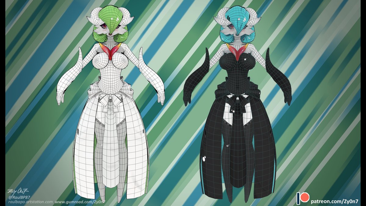 Gardevoir model is now available on http://www.gumroad.com/Zy0n7 Design bas...